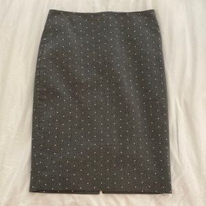 Polka dot pencil skirt